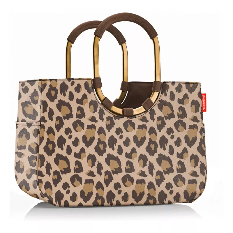 Reisenthel Loopshopper L Prekių krepšys Leo Macchiato, 25L, ruda/ smėlio