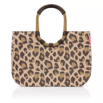 Reisenthel Loopshopper L Prekių krepšys Leo Macchiato, 25L, ruda/ smėlio