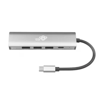 TB USB-C į RJ45 Gigabit Ethernet adapteris su 3x USB-A 3.0 ir USB-C PD 100W, Space Grey