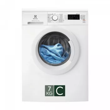 Electrolux EW2FN527WP Laisvai pastatoma priekinio pakrovimo skalbimo mašina, 7 kg, 1200 aps./min., energijos klasė C, balta