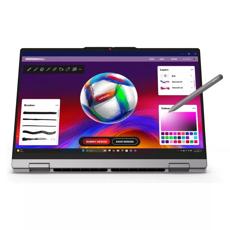 Lenovo IdeaPad 5 2-in-1 15AGP11 15,3 inch WUXGA OLED Touchscreen 2-in-1 nešiojamas kompiuteris (AMD Ryzen AI 7 445, 16GB RAM, 1TB SSD, Windows 11 Home) - 83UM002AGE