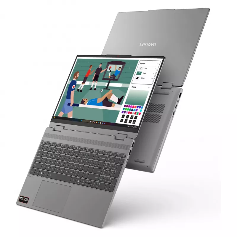 Lenovo IdeaPad 5 2-in-1 15AGP11 15,3 inch WUXGA OLED Touchscreen 2-in-1 nešiojamas kompiuteris (AMD Ryzen AI 7 445, 16GB RAM, 1TB SSD, Windows 11 Home) - 83UM002AGE
