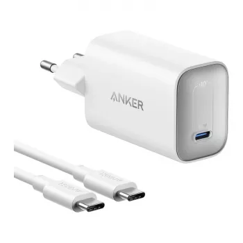 “Anker Nano Charger 100W with USB-C Cable, White” - 100W USB-C įkroviklis su kabeliu