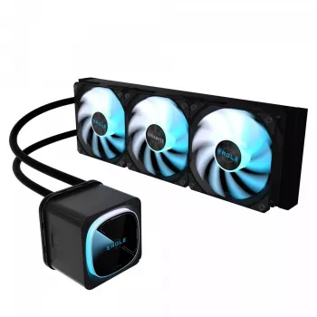 GIGABYTE EAGLE 360 AIO Liquid CPU Cooler, 360mm Radiator, 3x 120mm Fans, ARGB, LGA1700/AM5