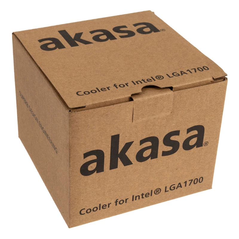 Akasa AK-CC6606BP01 žemo profilio CPU aušintuvas – LGA 1700, 63,2 mm aukštis, 92 mm ventiliatorius, juodas