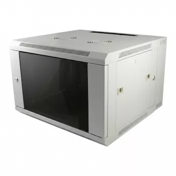 ALLNET SMA-Series 19-Inch Wall-Mount Enclosure 6U 450mm Depth Light Grey Flat Pack