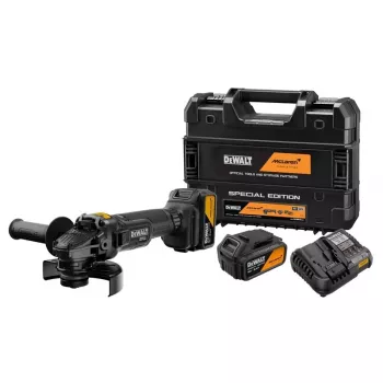 DEWALT DCG45MP2T XR 18V belaidis kampinis šlifuoklis 125 mm McLaren F1 Team Edition komplektas 2x5,0 Ah