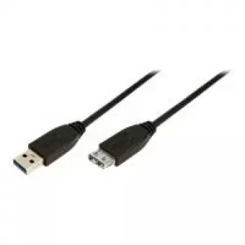 LogiLink USB 3.0 ilginimo kabelis - USB A tipas (vyriškas) į USB A tipą (moteriškas) - 1 m - Juodas