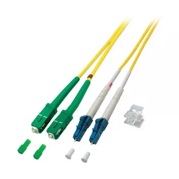 EFB Elektronik ECOFIBER SC/APC vienmodžio šviesolaidžio jungiamasis laidas OS2 Duplex 2 m LSZH geltonas