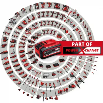 Einhell GP-LB 18/200 belaidis lapų pūstuvas 200 km/h, bešepetėlis variklis, Power X-Change, juoda/raudona/sidabrinė