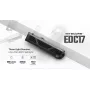 Nitecore EDC17 žibintuvėlis 1500 liumenų, įkraunamas per USB-C su 1 klasės lazeriniu rodykle