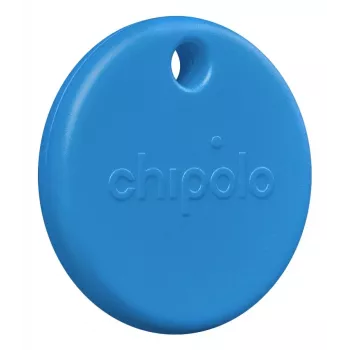 Chipolo POP Bluetooth Tracker su keičiama baterija, skirta iOS ir Android, mėlyna