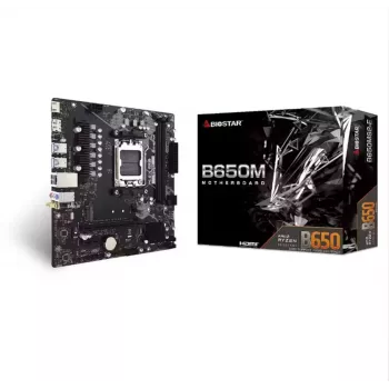 BIOSTAR B650MS2-E pagrindinė plokštė, AMD AM5, DDR5, Micro ATX