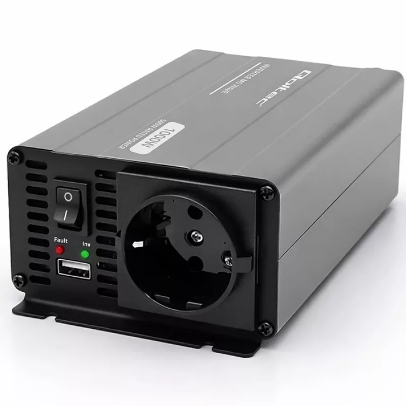 Qoltec MS Wave Voltage Converter 12V to 230V 500/1000W USB