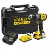 STANLEY FATMAX SFMCD726D2T 18V akumuliatorinis kombinuotas gręžtuvas be šepetėlių (2x 2.0Ah baterijos, įkroviklis, TSTAK dėklas)
