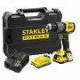 STANLEY FATMAX SFMCD726D2T 18V akumuliatorinis kombinuotas gręžtuvas be šepetėlių (2x 2.0Ah baterijos, įkroviklis, TSTAK dėklas)
