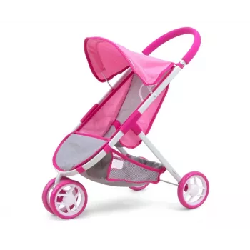 MILLY MALLY Dolls Pram Susie Prestige – Pink/Grey/White