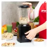 MPM MBL-37 Blender, 500 W, 1.5 L stiklinis indas, nerūdijančio plieno peilis, 2 greičiai, impulsinė funkcija, ledo smulkinimas, juoda