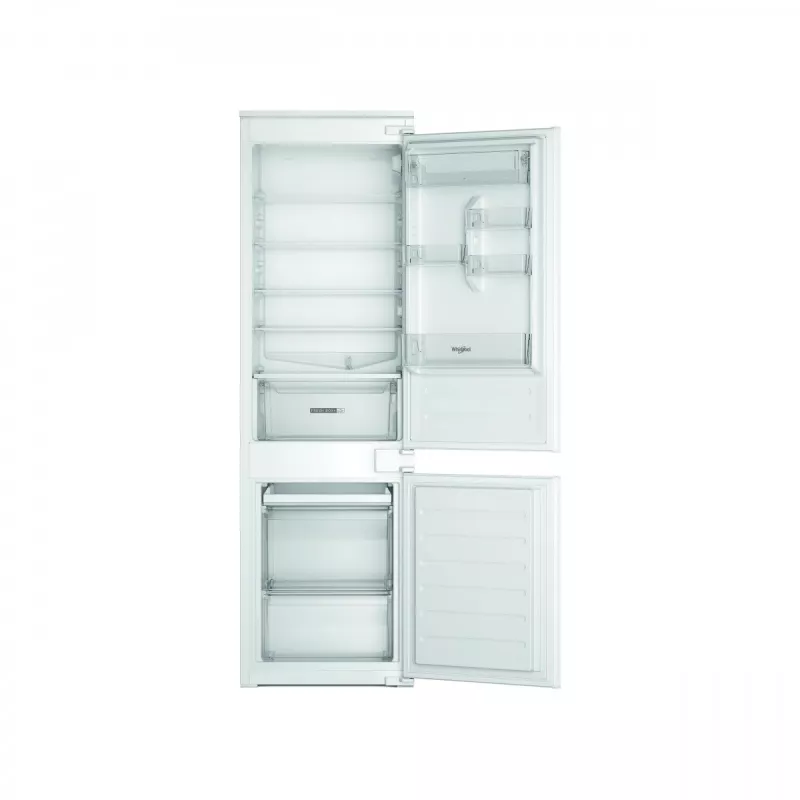 Whirlpool WHC18D071A1 Įmontuojamas Šaldytuvas-Šaldiklis su 6th Sense Technology, 250 L Bendras Tūris, Energijos Klasė D, Baltas