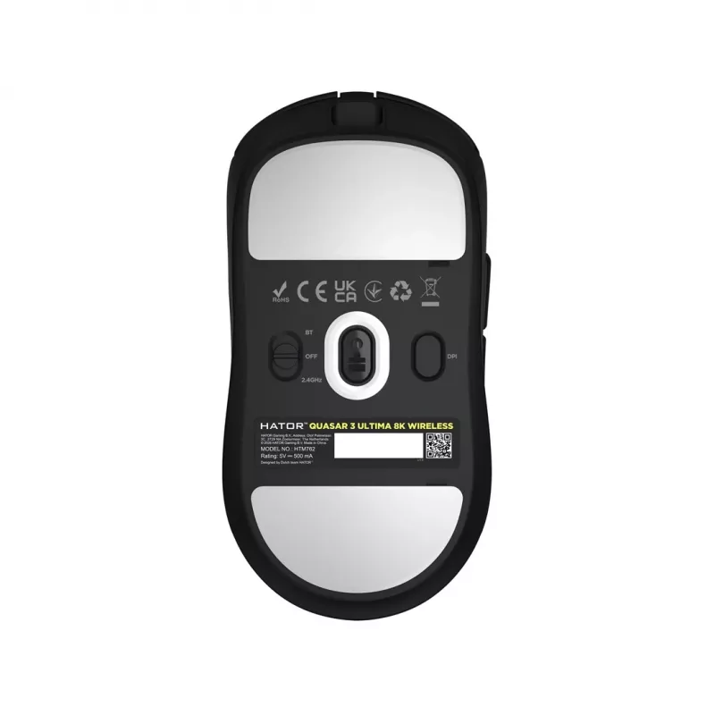 Hator Quasar 3 Ultima 8K Wireless Gaming Mouse Black