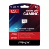 PNY 128GB microSDXC Express Card UHS-I U3 V30 A1 su SD adapteriu