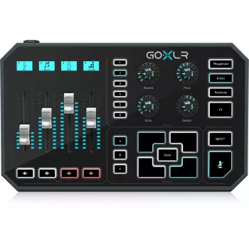 TC Helicon GO XLR – Skaitmeninis transliacijų mikšeris / garso sąsaja srautiniam transliavimui