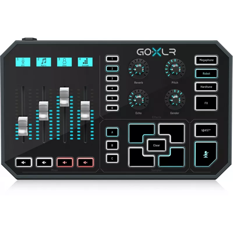 TC Helicon GO XLR – Skaitmeninis transliacijų mikšeris / garso sąsaja srautiniam transliavimui