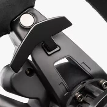 Fanatec CSL Elite Porsche Vision GT vairas, Suede, OLED ekranas, 310 mm plotis - Juodas