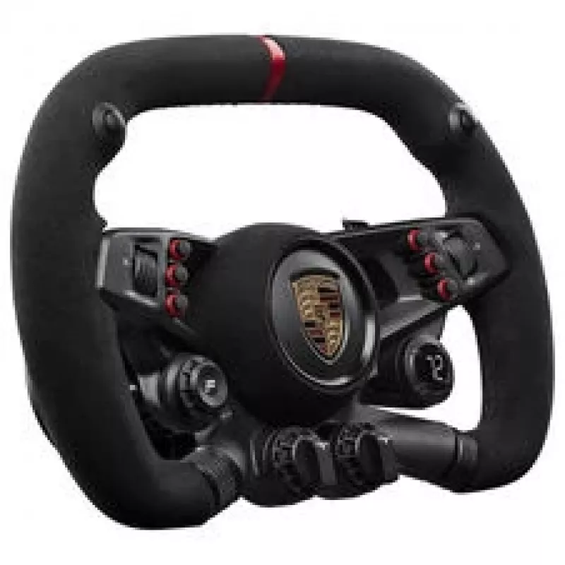 Fanatec CSL Elite Porsche Vision GT vairas, Suede, OLED ekranas, 310 mm plotis - Juodas