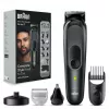 Braun MGK7491 17-in-1 Multi-Grooming Style Kit, juodas/sidabrinis, belaidis, Li-Ion, 100 min veikimo laikas