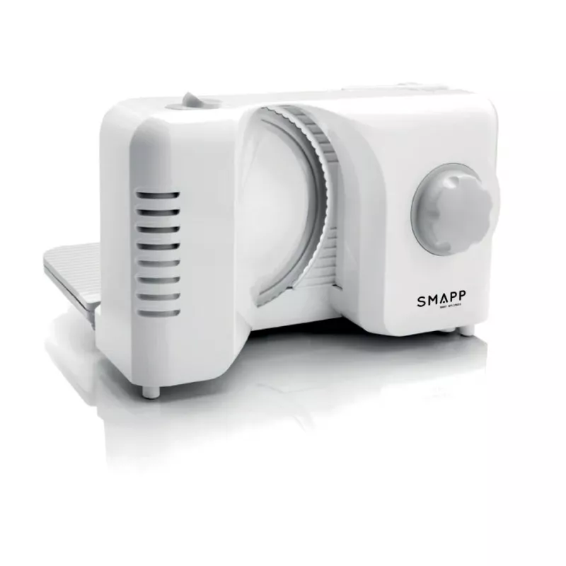 SMAPP 393.5 elektrinis pjaustytuvas, sulankstomas, 150 W, nerūdijančio plieno peilis, baltas