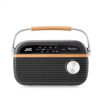 JVC RA-E215G nešiojamas radijo imtuvas FM/AM analoginis pilkas