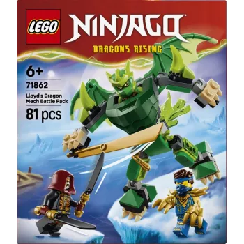 LEGO Ninjago 71862 Lloyd's Dragon Mech Battle Pack Statybiniai Blokeliai