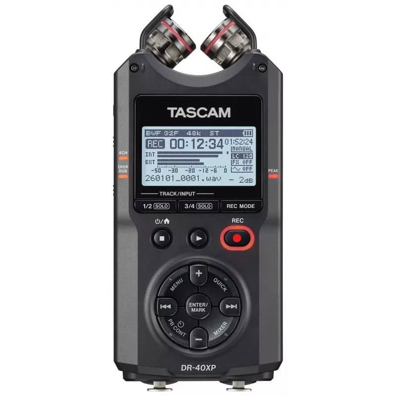 Tascam DR-40XP nešiojamasis skaitmeninis diktofonas su USB garso sąsaja