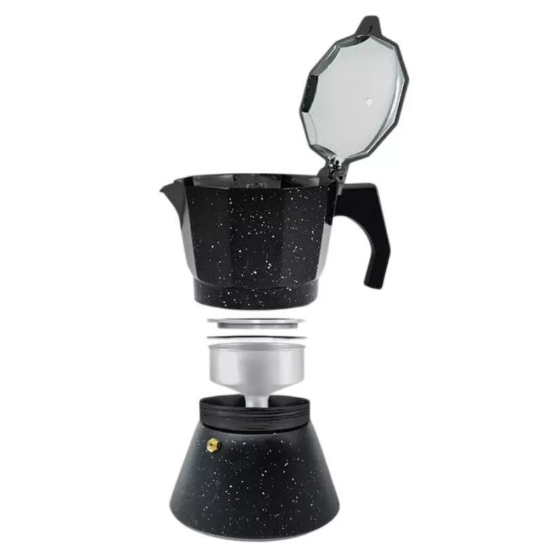 Maestro Granite MR-1667-3 Moka kavos virimo aparatas 150 ml 3 puodeliai Pilka