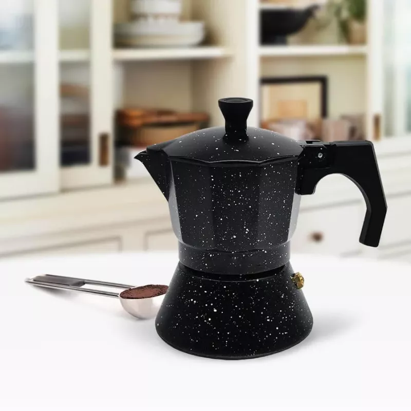 Maestro Granite MR-1667-3 Moka kavos virimo aparatas 150 ml 3 puodeliai Pilka