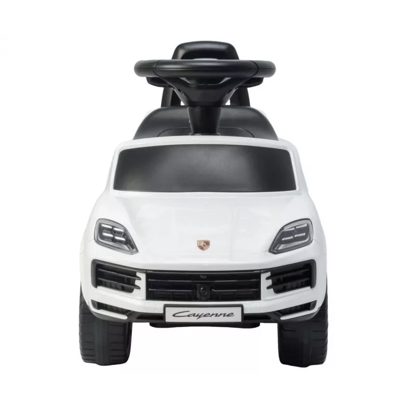 MILLY MALLY vaikiškas automobilis Porsche Cayenne S baltas – elektrinis važinėjamas automobilis su 12V baterija, nuotolinio valdymo pultu ir LED šviesomis