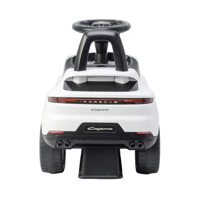 MILLY MALLY vaikiškas automobilis Porsche Cayenne S baltas – elektrinis važinėjamas automobilis su 12V baterija, nuotolinio valdymo pultu ir LED šviesomis