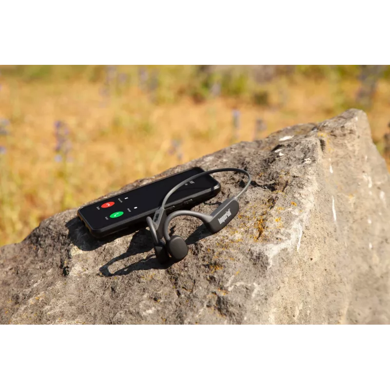 Imperial bluTC active 1 belaidės sportinės ausinės su kaklo juosta Bluetooth juodos