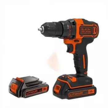 Black & Decker BDCDD186KB 18V belaidis gręžtuvas-suktuvas su 2x1,5 Ah akumuliatoriais, greito užspaudimo griebtuvu, 40 Nm sukimo momentu