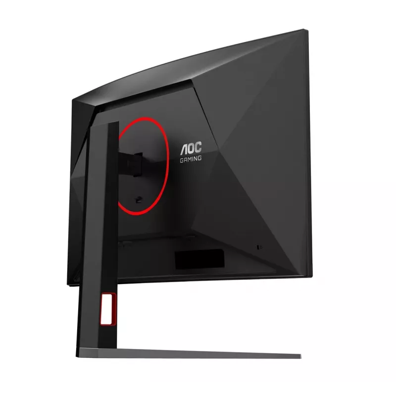 AOC C32G4Z 31,5 inch lenktas žaidimų monitorius, Full HD, 240Hz, 1ms, VA, FreeSync Premium, juodas/raudonas