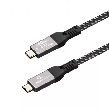 Gembird CCBP-USB4-CMCM240-0.3M Premium USB4 Type-C įkrovimo ir duomenų laidas, 40 Gbps, 240 W, 0,3 m