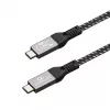 Gembird CCBP-USB4-CMCM240-0.5M Premium USB4 Type-C įkrovimo ir duomenų kabelis, 40 Gbps, 240 W, 0,5 m