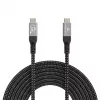 Gembird CCBP-USB4-CMCM240-0.5M Premium USB4 Type-C įkrovimo ir duomenų kabelis, 40 Gbps, 240 W, 0,5 m
