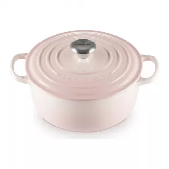 Le Creuset Signature Cast Iron Round Casserole 20 cm Shell Pink