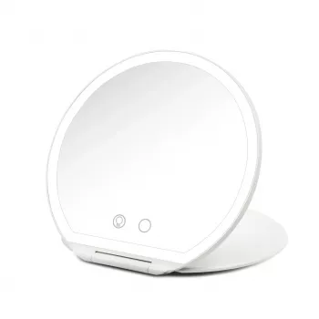 Girmi BE03 Make-up Mirror su LED apšvietimu, 1x/5x didinimas, chromuota apdaila
