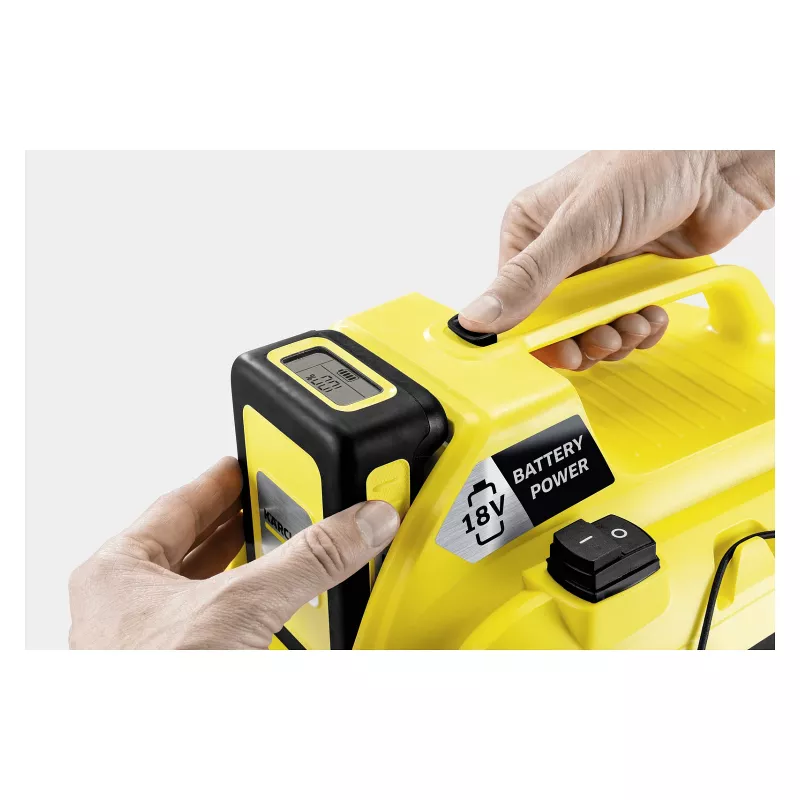 Kärcher WD 1 Compact Battery Set šlapio ir sauso valymo dulkių siurblys, 15 l, 1000 W