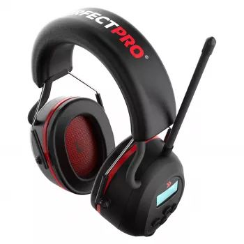 PerfectPro H-40 Ausinės su klausos apsauga, DAB+/FM radiju, Bluetooth 5.2, SNR 30 dB, IPX4, USB-C, juodos