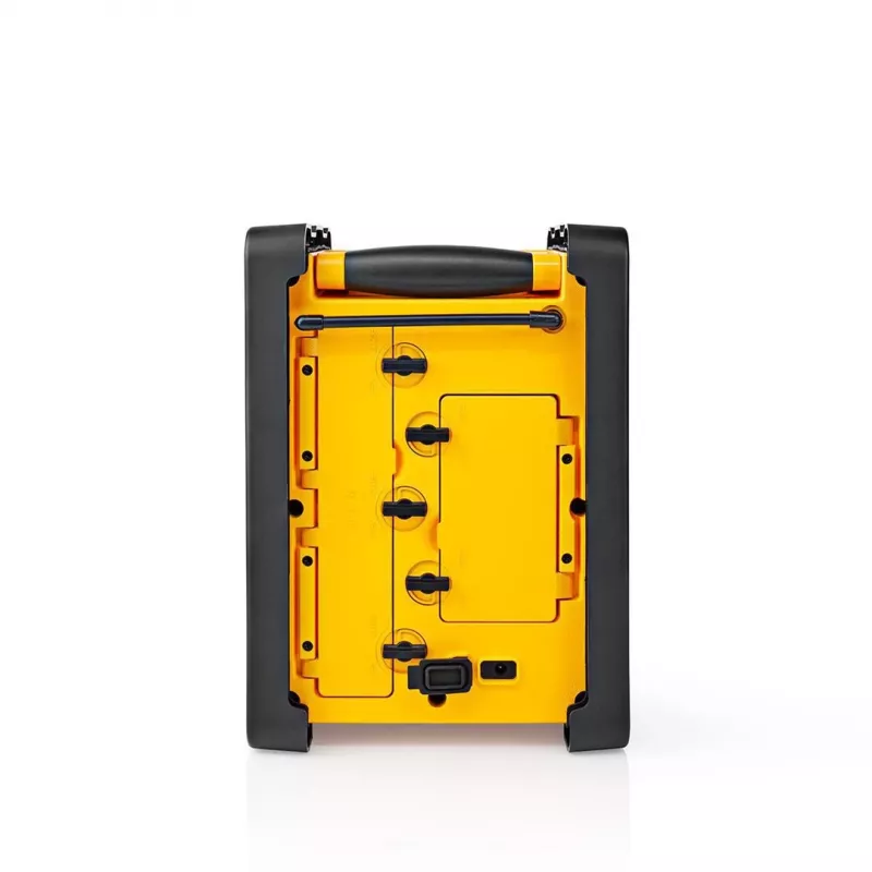 Nedis FM Radio RDFM3100YW – nešiojamas FM radijas su Bluetooth, AUX, IPX5, geltona