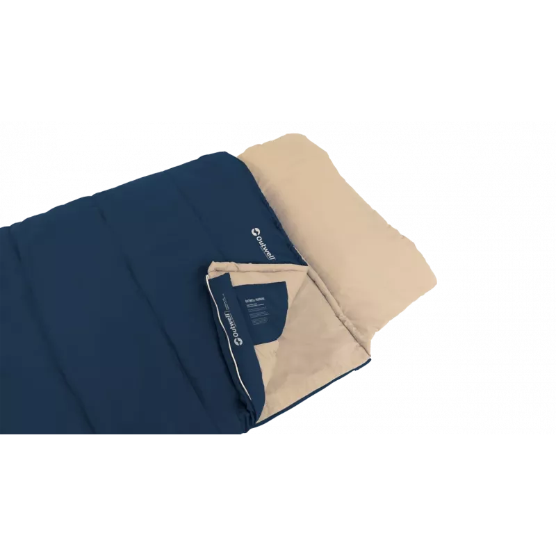 Outwell Contour Lux Deep Blue miegmaišis 220x85 cm -19–15 °C, dešininis užtrauktukas